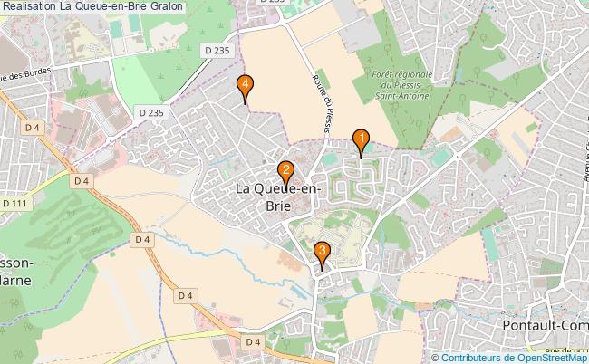 plan Realisation La Queue-en-Brie Associations Realisation La Queue-en-Brie : 8 associations