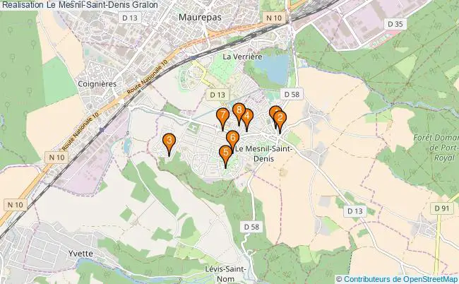 plan Realisation Le Mesnil-Saint-Denis Associations Realisation Le Mesnil-Saint-Denis : 10 associations
