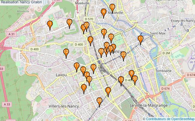 plan Realisation Nancy Associations Realisation Nancy : 186 associations