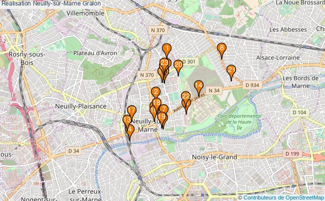 plan Realisation Neuilly-sur-Marne Associations Realisation Neuilly-sur-Marne : 43 associations