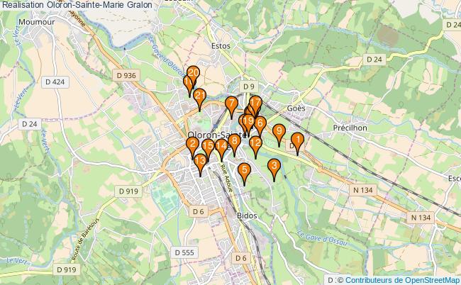plan Realisation Oloron-Sainte-Marie Associations Realisation Oloron-Sainte-Marie : 24 associations