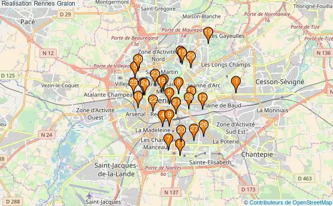 plan Realisation Rennes Associations Realisation Rennes : 463 associations