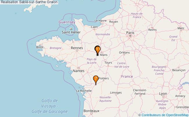plan Realisation Sablé-sur-Sarthe Associations Realisation Sablé-sur-Sarthe : 15 associations