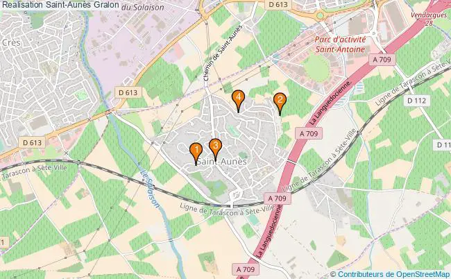 plan Realisation Saint-Aunès Associations Realisation Saint-Aunès : 5 associations