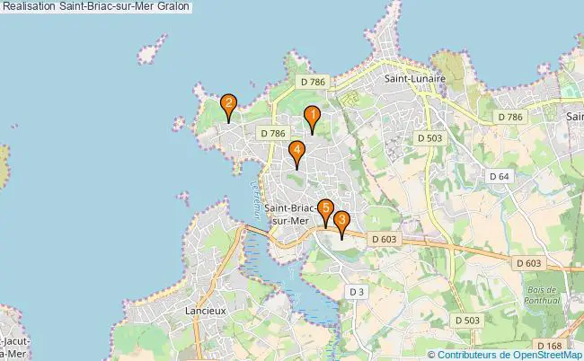plan Realisation Saint-Briac-sur-Mer Associations Realisation Saint-Briac-sur-Mer : 4 associations