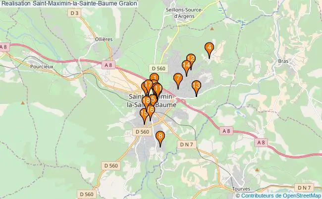 plan Realisation Saint-Maximin-la-Sainte-Baume Associations Realisation Saint-Maximin-la-Sainte-Baume : 23 associations