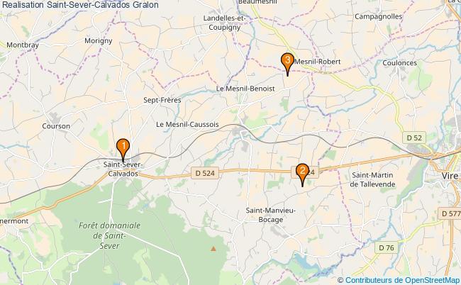 plan Realisation Saint-Sever-Calvados Associations Realisation Saint-Sever-Calvados : 3 associations