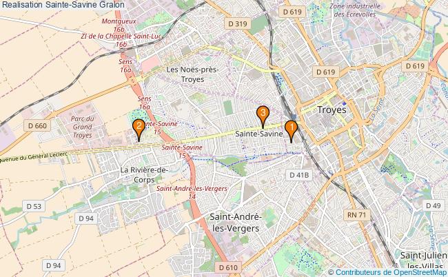 plan Realisation Sainte-Savine Associations Realisation Sainte-Savine : 4 associations
