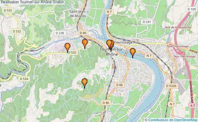 plan Realisation Tournon-sur-Rhône Associations Realisation Tournon-sur-Rhône : 7 associations