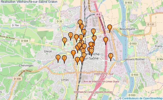 plan Realisation Villefranche-sur-Saône Associations Realisation Villefranche-sur-Saône : 43 associations