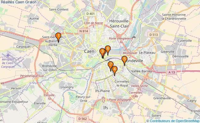 plan Réalités Caen Associations Réalités Caen : 6 associations