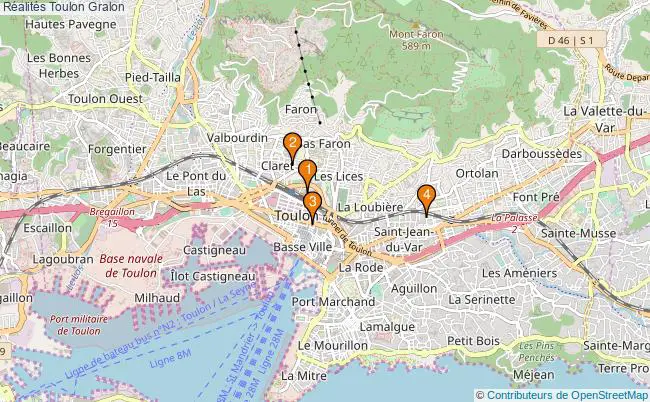 plan Réalités Toulon Associations Réalités Toulon : 4 associations