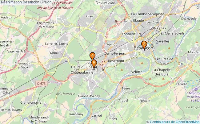 plan Réanimation Besançon Associations réanimation Besançon : 7 associations
