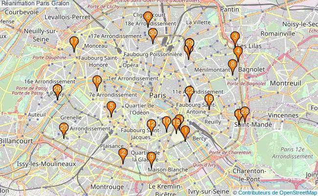 plan Réanimation Paris Associations réanimation Paris : 45 associations