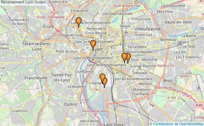 plan Recensement Lyon Associations recensement Lyon : 8 associations