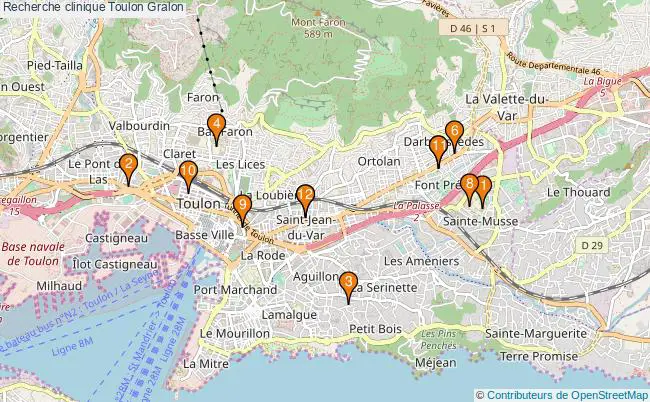 plan Recherche clinique Toulon Associations recherche clinique Toulon : 13 associations