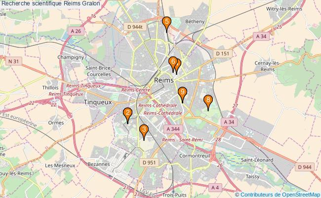 plan Recherche scientifique Reims Associations recherche scientifique Reims : 8 associations