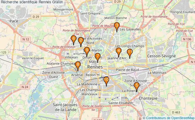 plan Recherche scientifique Rennes Associations recherche scientifique Rennes : 12 associations