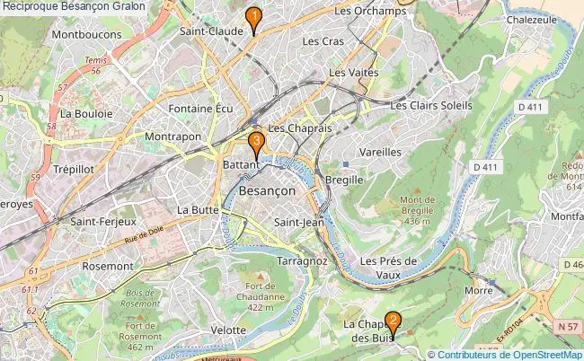 plan Reciproque Besançon Associations reciproque Besançon : 6 associations