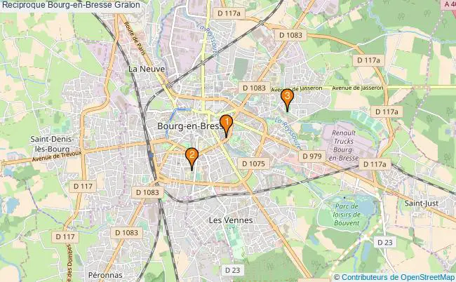 plan Reciproque Bourg-en-Bresse Associations reciproque Bourg-en-Bresse : 3 associations