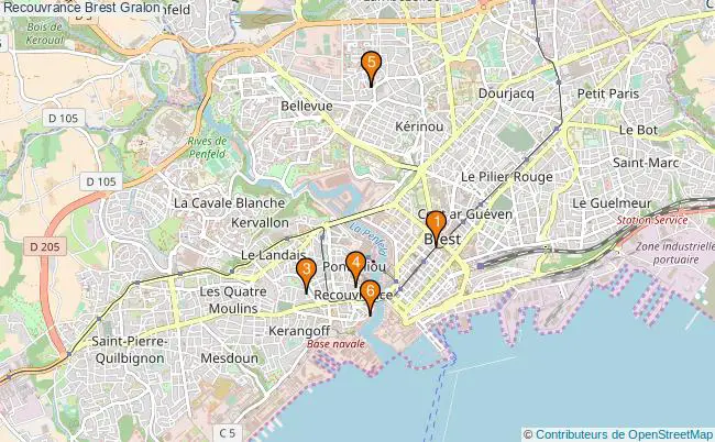 plan Recouvrance Brest Associations Recouvrance Brest : 6 associations