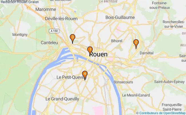 plan Reduction Rouen Associations reduction Rouen : 4 associations