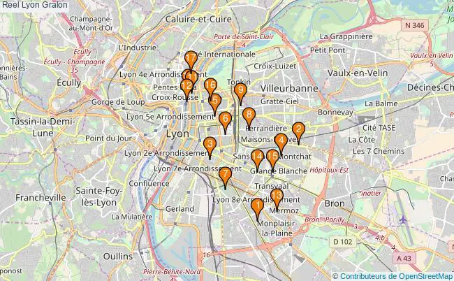 plan Reel Lyon Associations reel Lyon : 19 associations