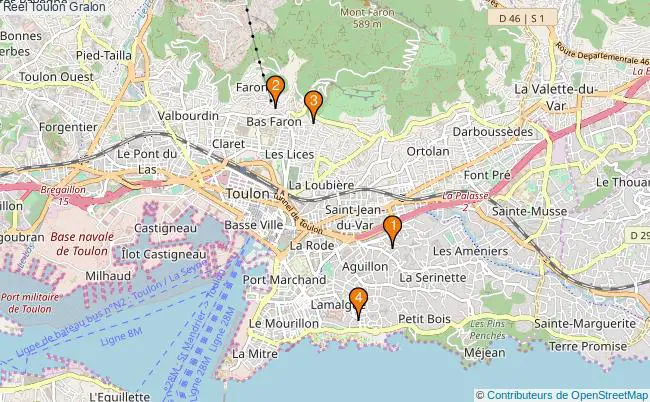 plan Reel Toulon Associations reel Toulon : 4 associations