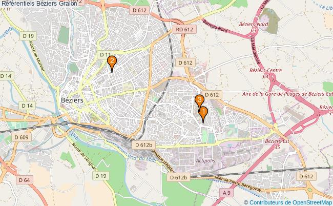plan Référentiels Béziers Associations référentiels Béziers : 3 associations