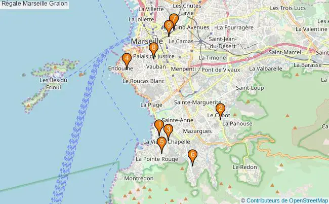 plan Régate Marseille Associations régate Marseille : 10 associations