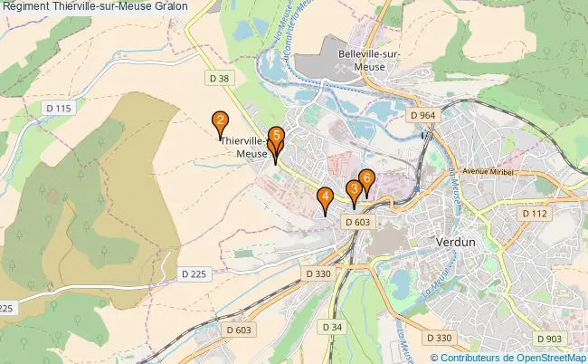 plan Régiment Thierville-sur-Meuse Associations régiment Thierville-sur-Meuse : 6 associations