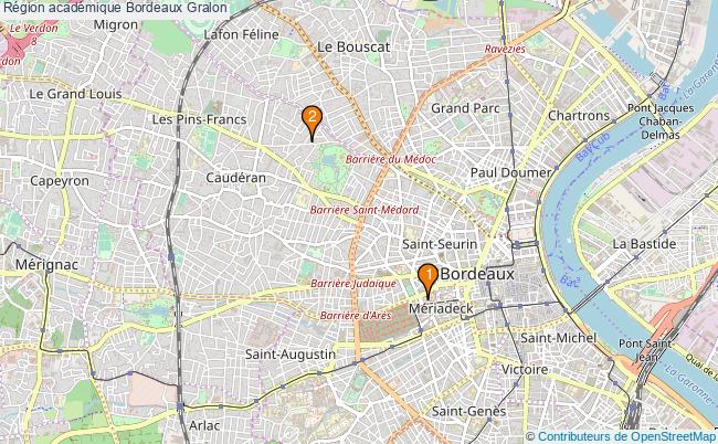 plan Région académique Bordeaux Associations région académique Bordeaux : 2 associations