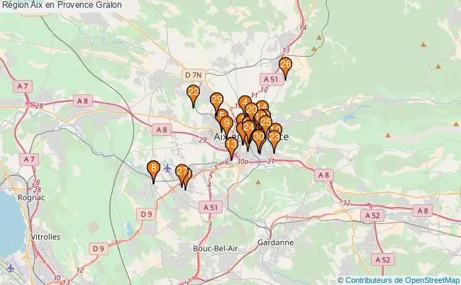 plan Région Aix en Provence Associations région Aix en Provence : 117 associations