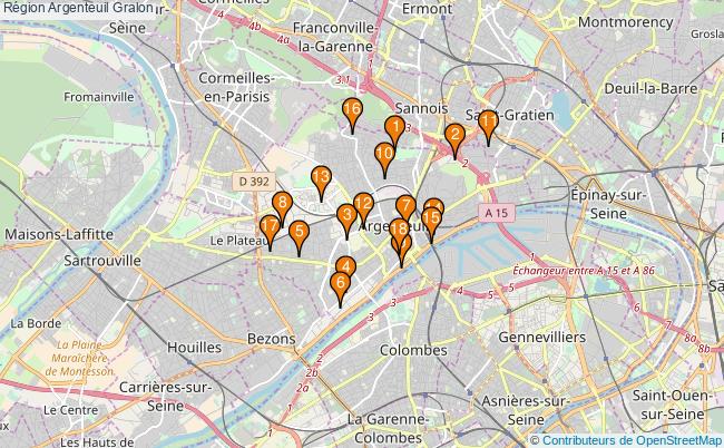 plan Région Argenteuil Associations région Argenteuil : 19 associations