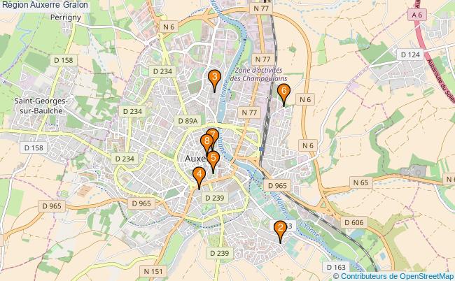 plan Région Auxerre Associations région Auxerre : 10 associations