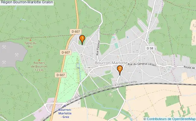plan Région Bourron-Marlotte Associations région Bourron-Marlotte : 2 associations