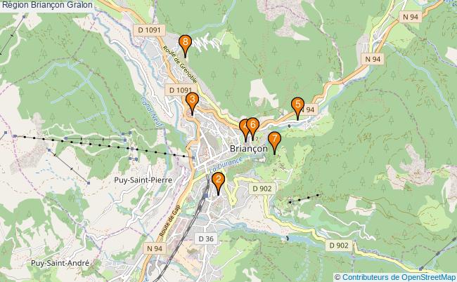 plan Région Briançon Associations région Briançon : 7 associations