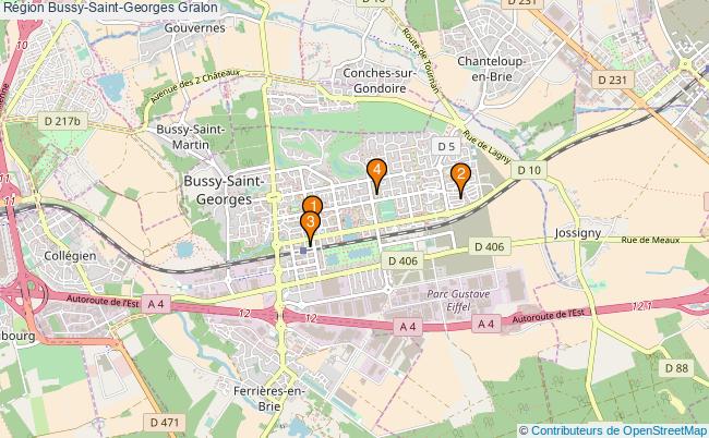 plan Région Bussy-Saint-Georges Associations région Bussy-Saint-Georges : 5 associations
