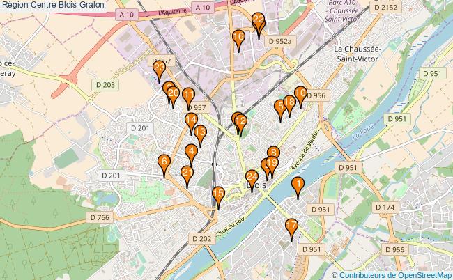 plan Région Centre Blois Associations région Centre Blois : 25 associations