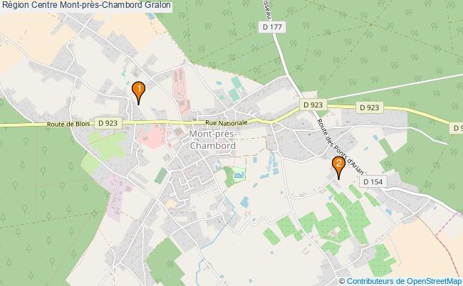 plan Région Centre Mont-près-Chambord Associations région Centre Mont-près-Chambord : 3 associations