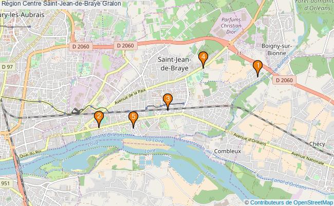 plan Région Centre Saint-Jean-de-Braye Associations région Centre Saint-Jean-de-Braye : 5 associations