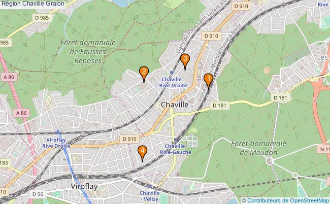 plan Région Chaville Associations région Chaville : 4 associations