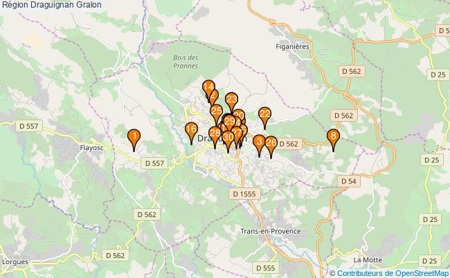 plan Région Draguignan Associations région Draguignan : 49 associations