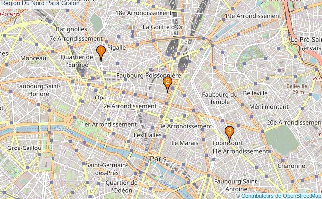 plan Région Du Nord Paris Associations Région Du Nord Paris : 3 associations