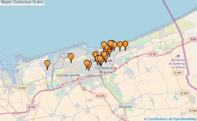 plan Région Dunkerque Associations région Dunkerque : 56 associations