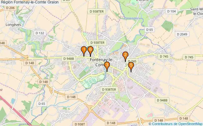 plan Région Fontenay-le-Comte Associations région Fontenay-le-Comte : 3 associations