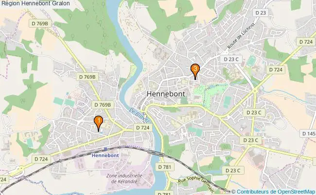 plan Région Hennebont Associations région Hennebont : 3 associations