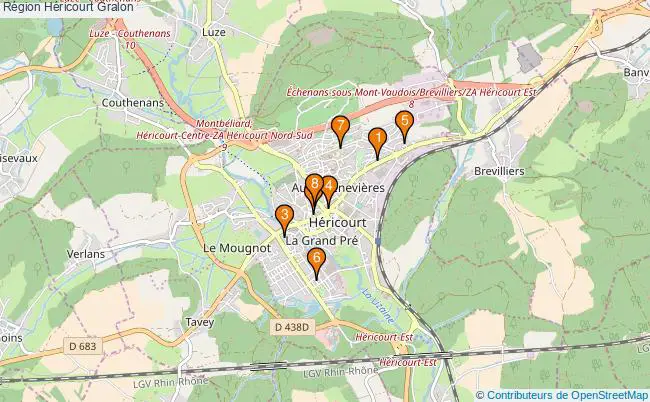plan Région Héricourt Associations région Héricourt : 8 associations