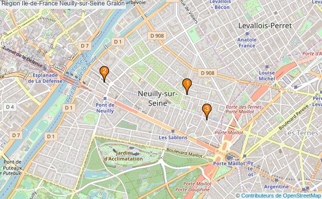 plan Région Ile-de-France Neuilly-sur-Seine Associations Région Ile-de-France Neuilly-sur-Seine : 3 associations