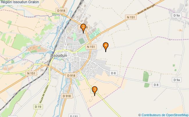 plan Région Issoudun Associations région Issoudun : 4 associations